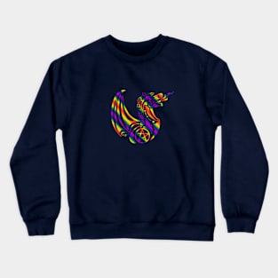 Pentacle Dragon 2- Rainbow Crewneck Sweatshirt